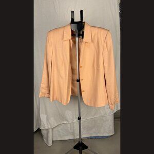 Norton peach suit jacket women's size 14